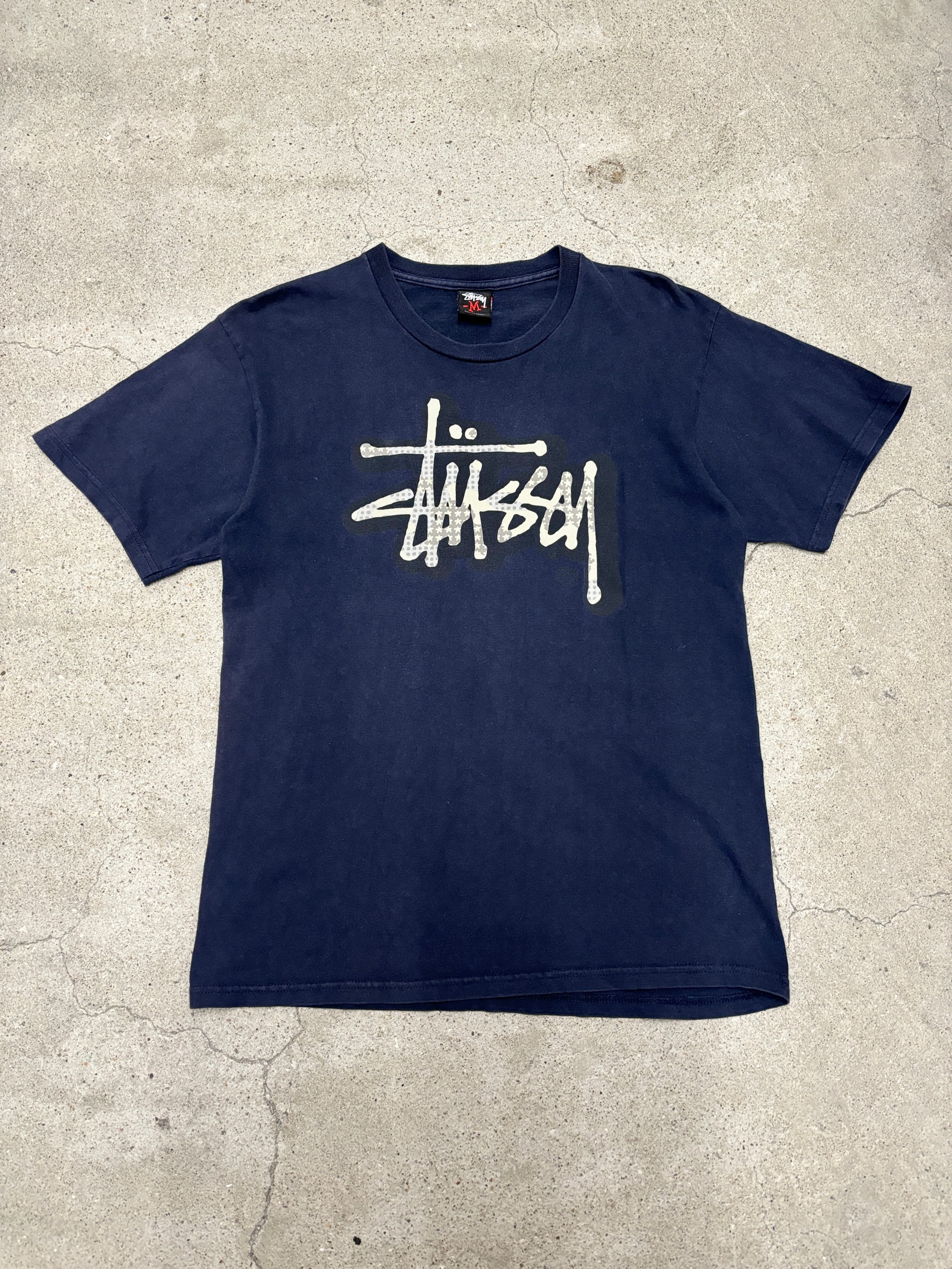 00～10s STUSSY × ERIC HAZE/Logo print Tee/M/ロゴプリントT/Tシャツ
