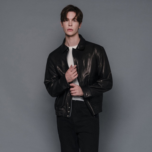 イタリア産ベジタブルラムレザー A2ボンバージャケット