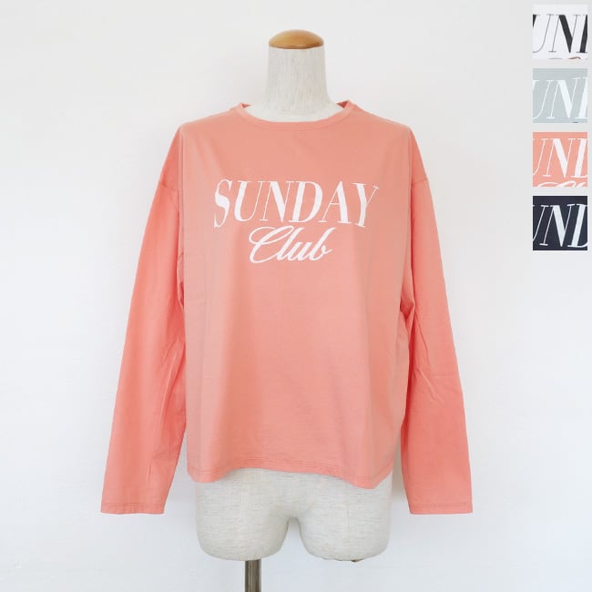 MICA&DEAL (マイカアンドディール) ロングTシャツ 長袖 ロゴ 接触冷感 クルーネック 0126109022