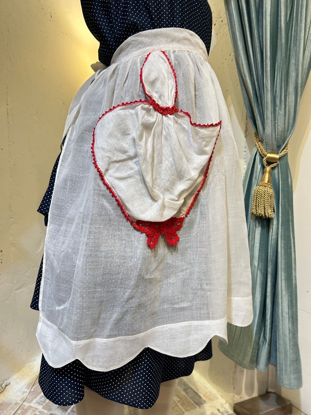 Vintage crochet butterfly apron