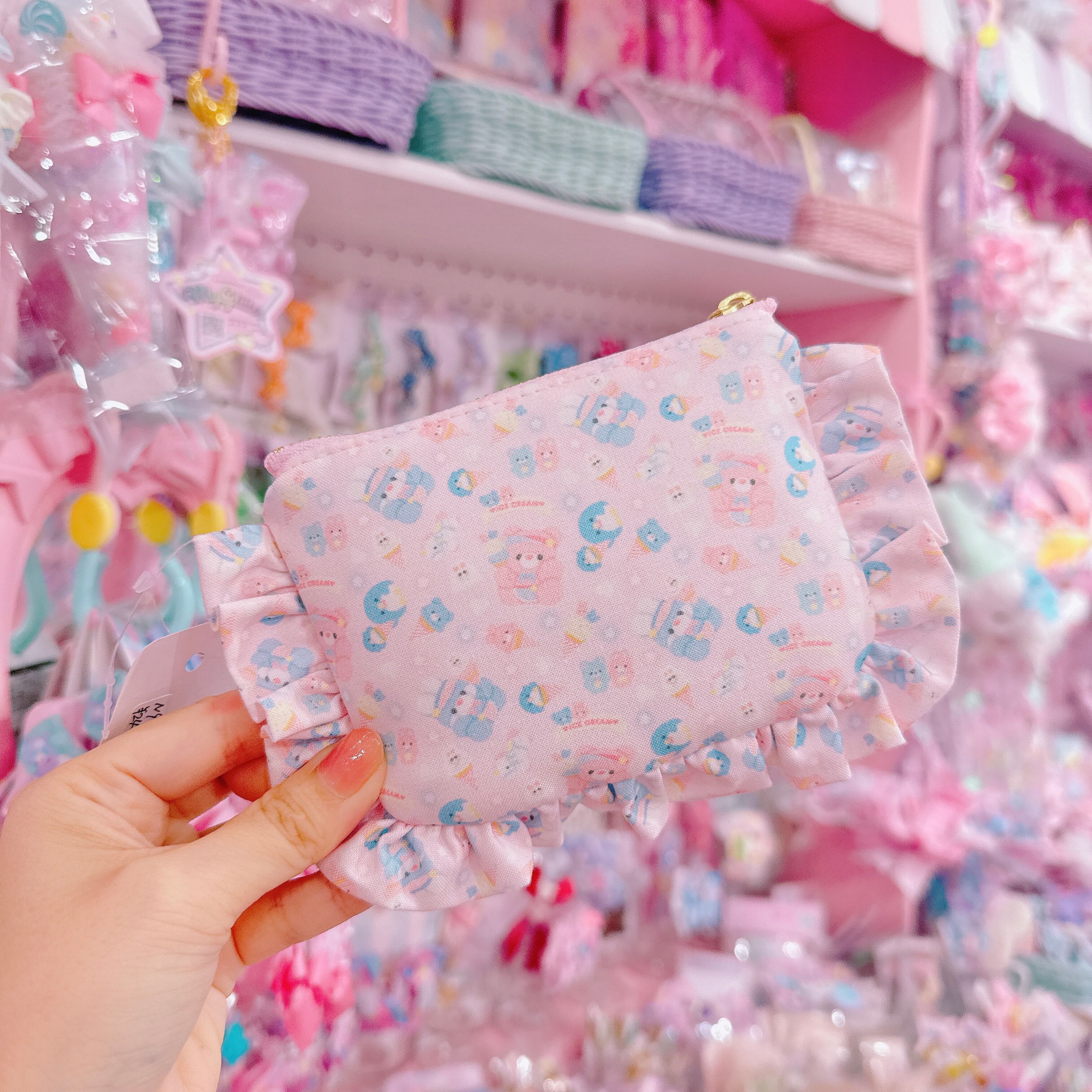 【N9】17-23フリルミニポーチ