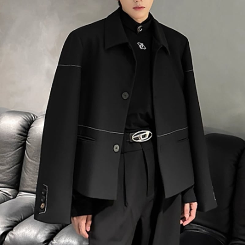 ラインアクセント オーバーボックスジャケット LB1453