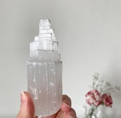 セレナイトタワー＊天然石インテリア＊ポイント＊置き物＊T48