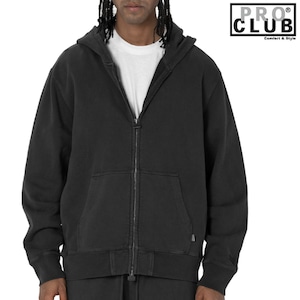 PRO CLUB / プロクラブ「Heavy Weight Vintage Wash Zip Foodie Black」