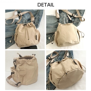 ミニバッグ ショルダー バケットバッグ レディース メンズ 韓国 スマホポーチ おしゃれ 大人 かわいい 小さめ コンパクト ライブ フェス ミニポーチ ドローストリング 大人可愛い 大人女子