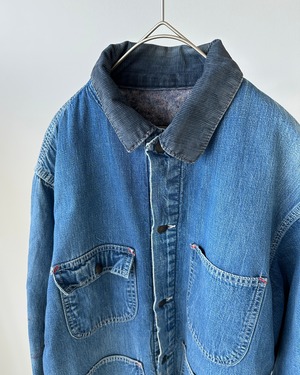 -Sears- Vintage 70s 38 Denim Coverall