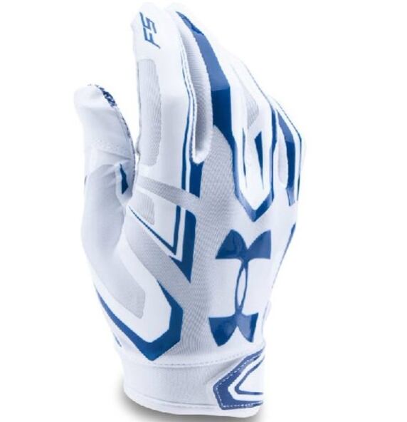 UA F5 GLOVE ホワイト・ブルー アメフト グローブ
