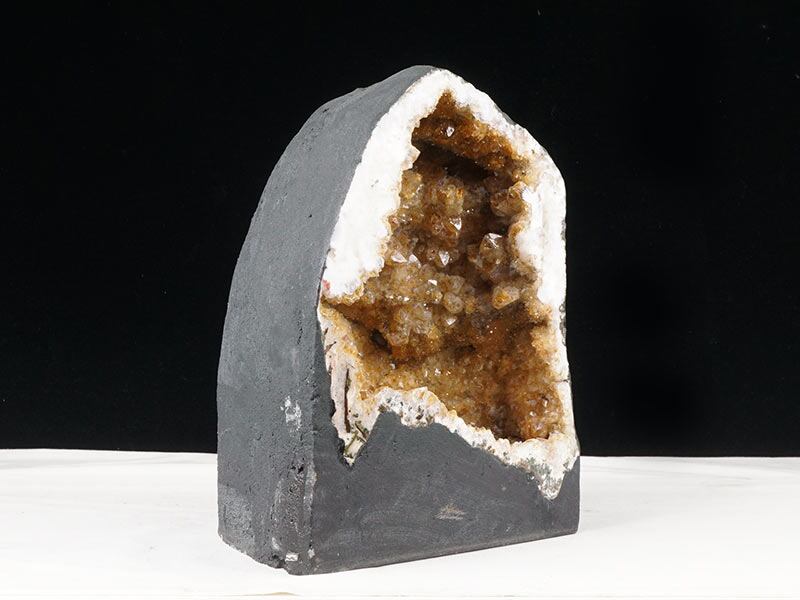 12.4Kg シトリン ドーム ブラジル産 シトリンクォーツ 原石 置物