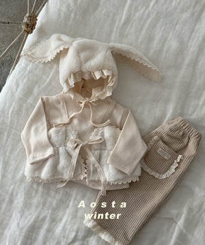 【Aosta】ファーオープンビスチェ（Free） 2025 WINTER 韓国子供服