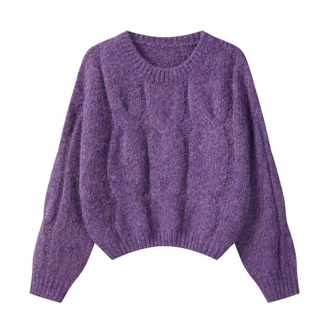 cable-knit loose knit　J00432