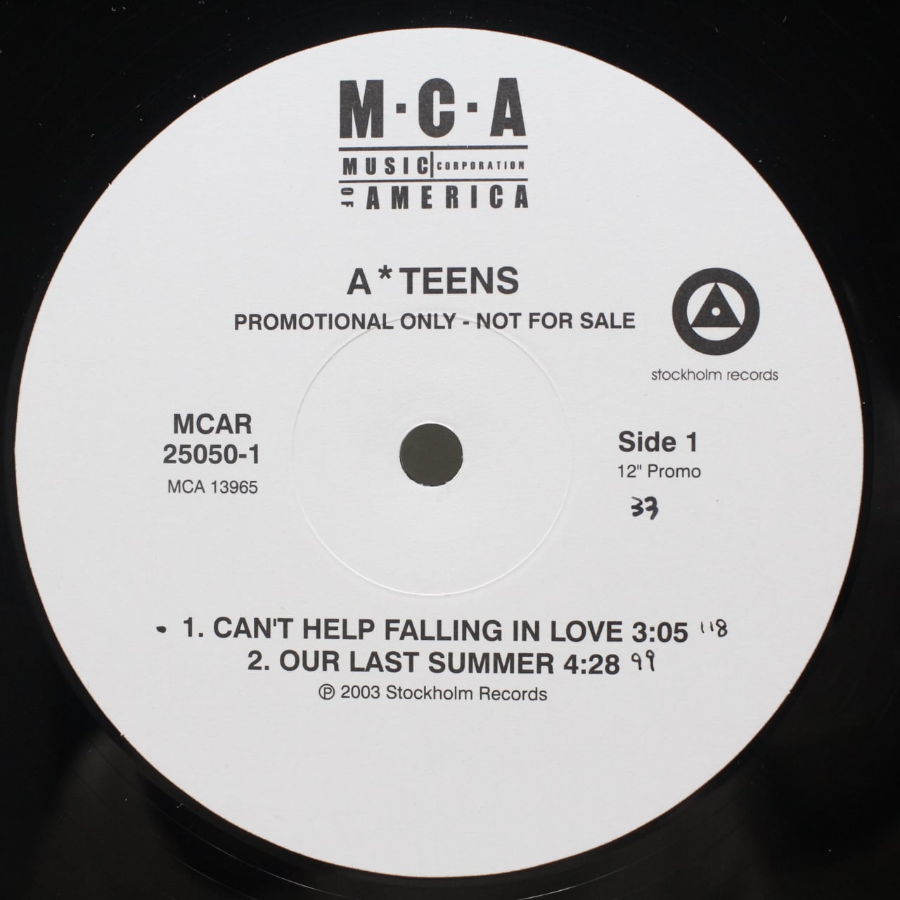 A*Teens / Can't Help Falling In Love [MCAR-25050] - 画像1