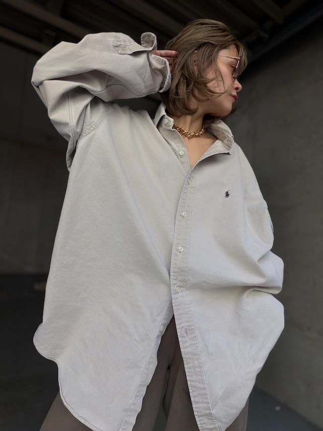 （SH1443）Ralph Lauren “BLAKE” cotton BD shirt