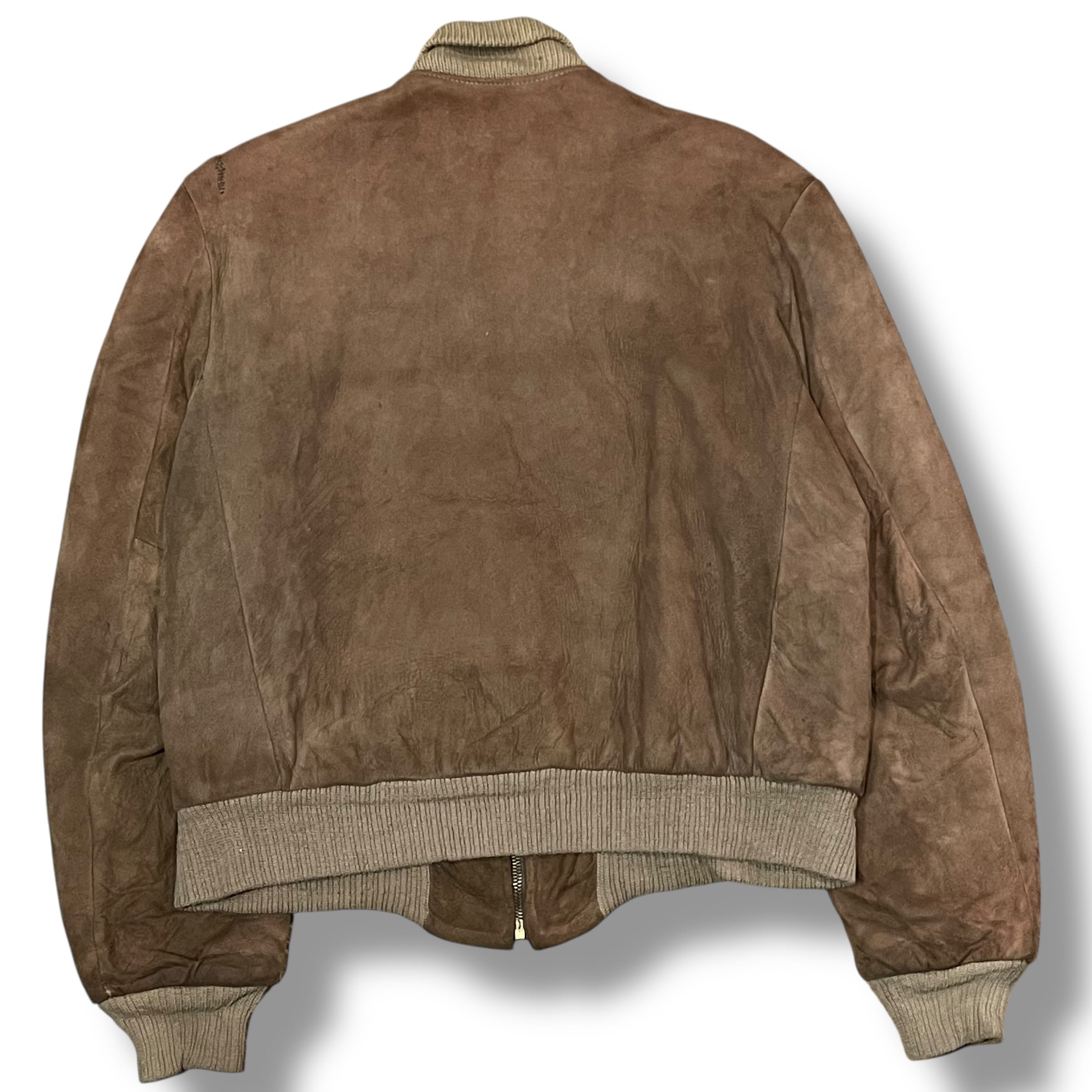 60's vintage レザージャケット　スエード　CONMARジップ　M M】【50~60年代】 CONMATICジップ スエード レザージャケット | 古着屋