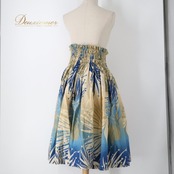 フラダンス 衣装 パウスカート ベージュ系 ハワイアンプリント アロハ フラ ダンス レッスン 練習 花柄 植物柄 ハワイアンダンス レディース ネイビー系 ブルー系 スカート シングル フレア 華やか さわやか かわいい おしゃれ 上品 大人っぽい ハワイアン フラガール ブルーベージュ系 ネイビーブルー系 フラダンス スカート フラ衣装 パウスカート ドレス フラ レッスンウェア 練習用 舞台衣装 発表会 コンサート ロング丈ではない 膝丈 かわいい 大人可愛い ナチュラル ボタニカル プリント