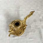 キャンドルホルダー　真鍮製　ロカイユ装飾　蝋燭1本用　19ote35-2