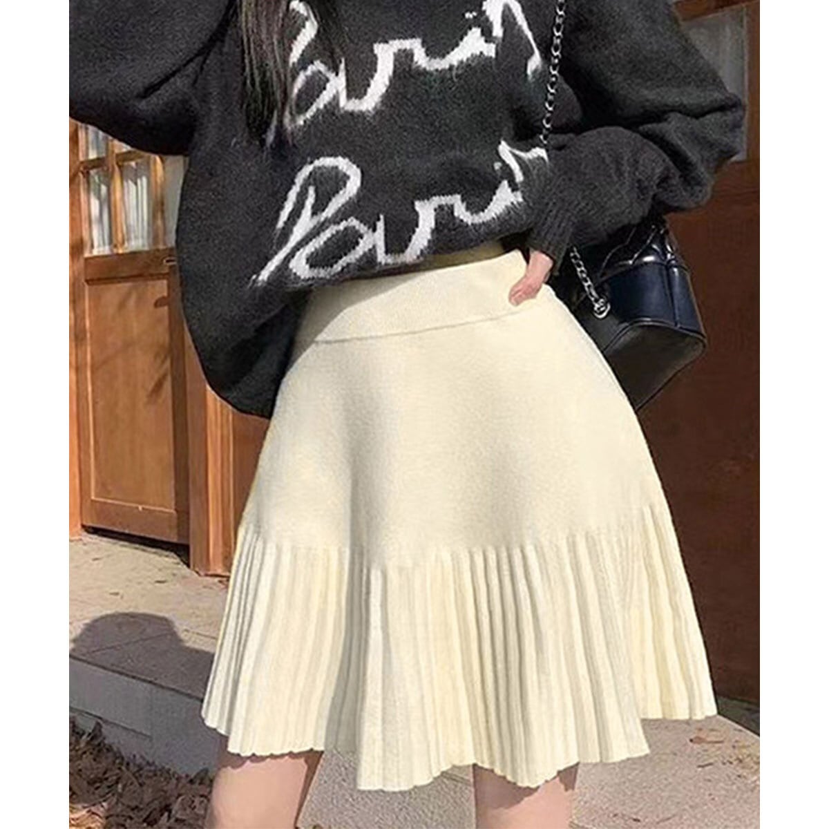 ミニスカート ニット レディース 秋冬 プリーツスカート ニットスカート おしゃれ きれいめ 大人 かわいい カジュアル ハイウエスト Aライン ウエストゴム 大人可愛い 大人女子