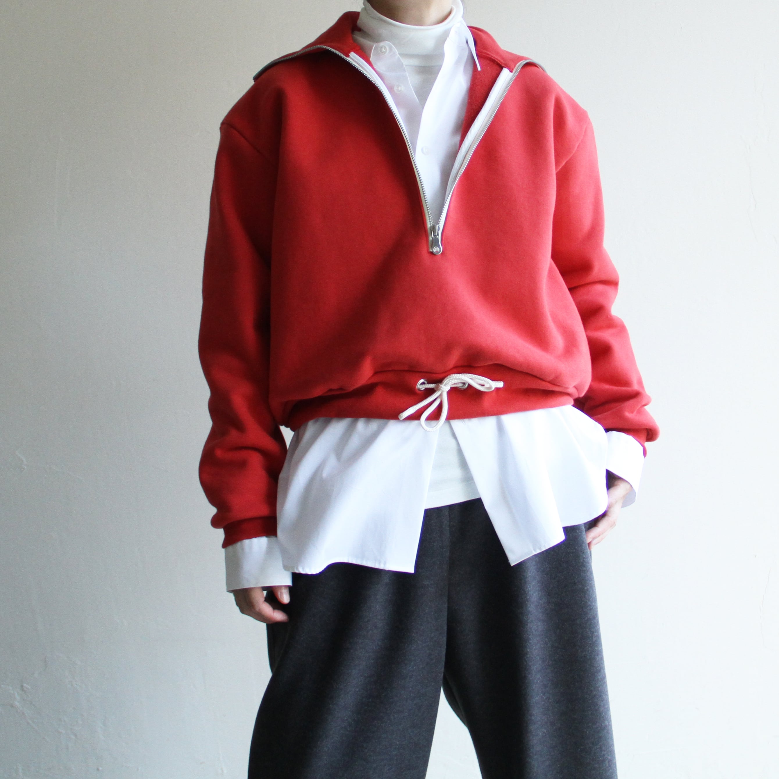 JUN MIKAMI 【 womens 】 Half zip pullover