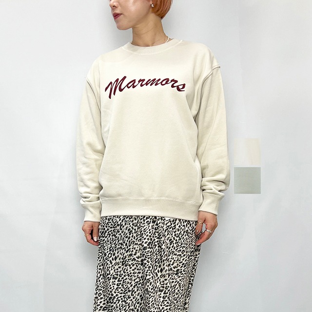 marmors マルモア flocky logo sweat 0226309080 2026秋冬新作 [送料無料]