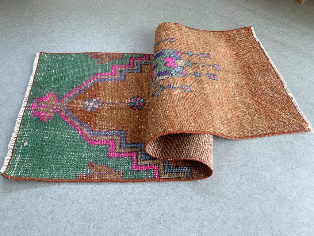 Vintage runner rug 135×52/トルコラグ ヴィンテージラグ 02230002