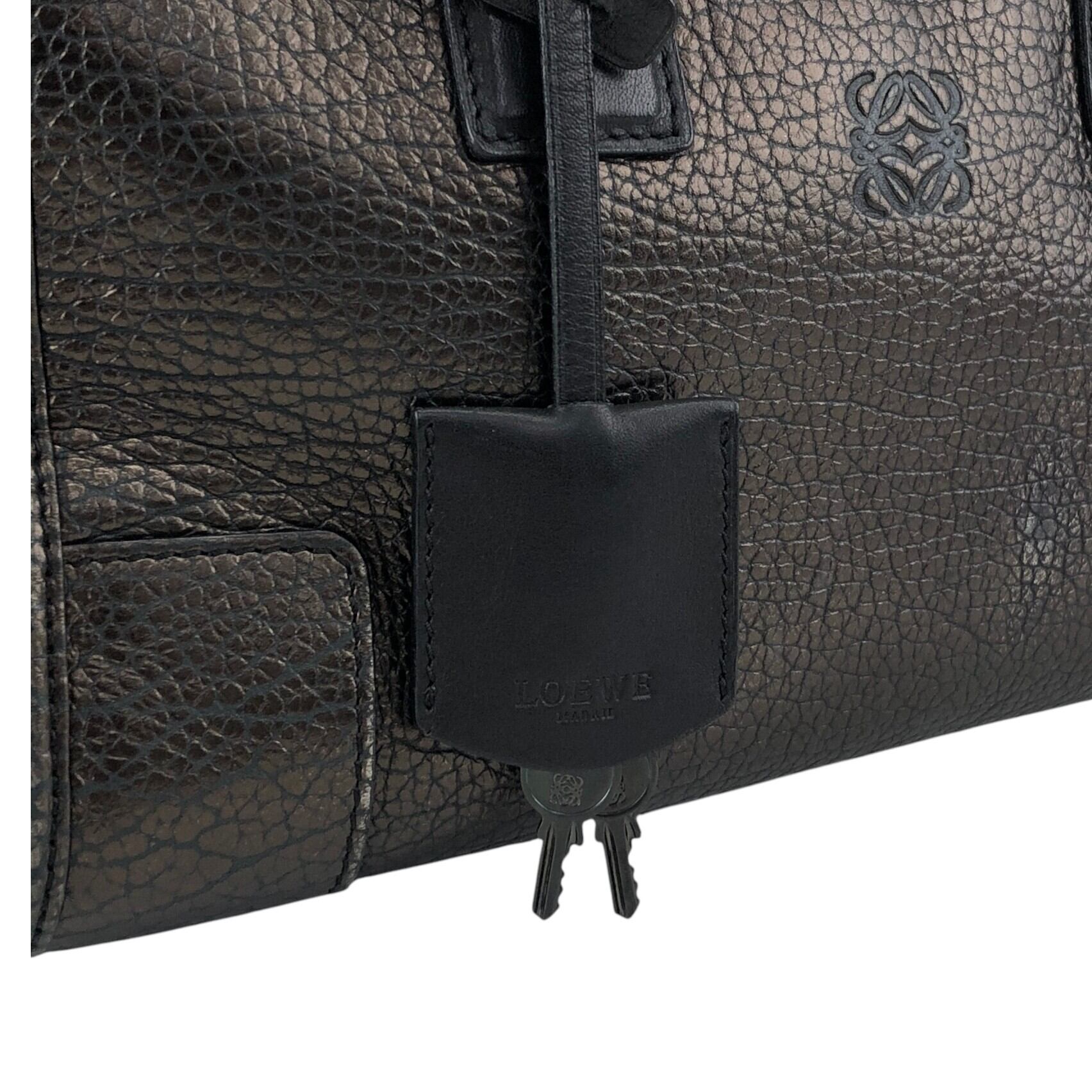 LOEWE ロエベ ハンドバッグ ブラック アナグラム レザー アマソナ ミニ