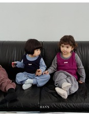 ハンス / Hans / ボーダー裏起毛T / 韓国子供服 / キッズ / 26winter〖取寄〗*XXS~JS*