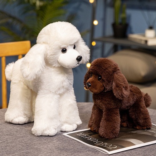 32cm ふわふわ ぬいぐるみ プードル 犬 置物 インテリア 癒しグッズ 可愛い アニマルドール 柔らか ペット プレゼント 誕生日 ギフト 飾り