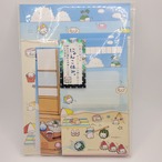 にゃんこ休みレターセット2種 にゃんこシリーズ(にゃんにゃんにゃんこ) サンエックス 2002年製