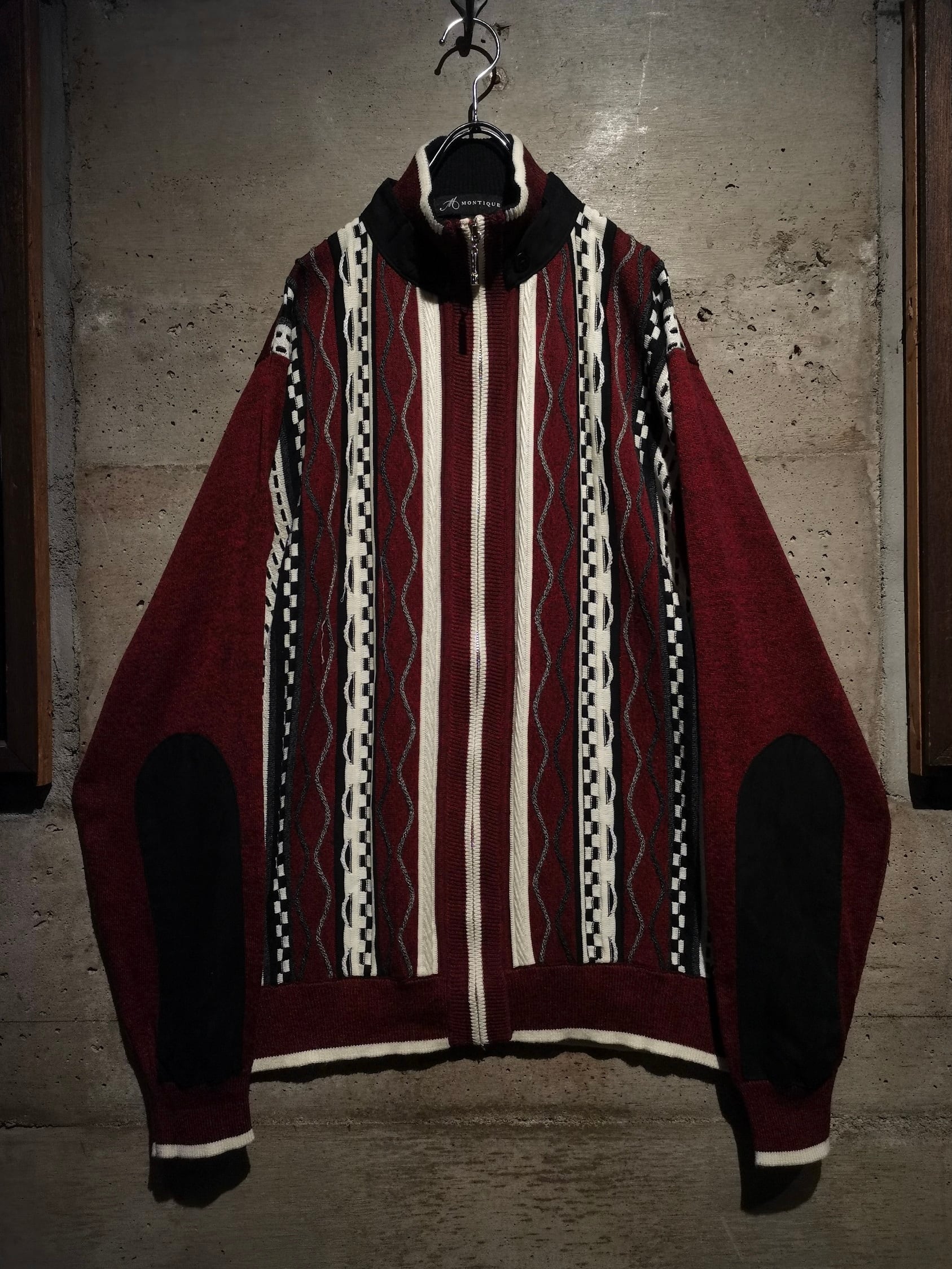 Caka】3D Design Vintage Loose Drivers Knit | Caka(カカ）下北沢古着 