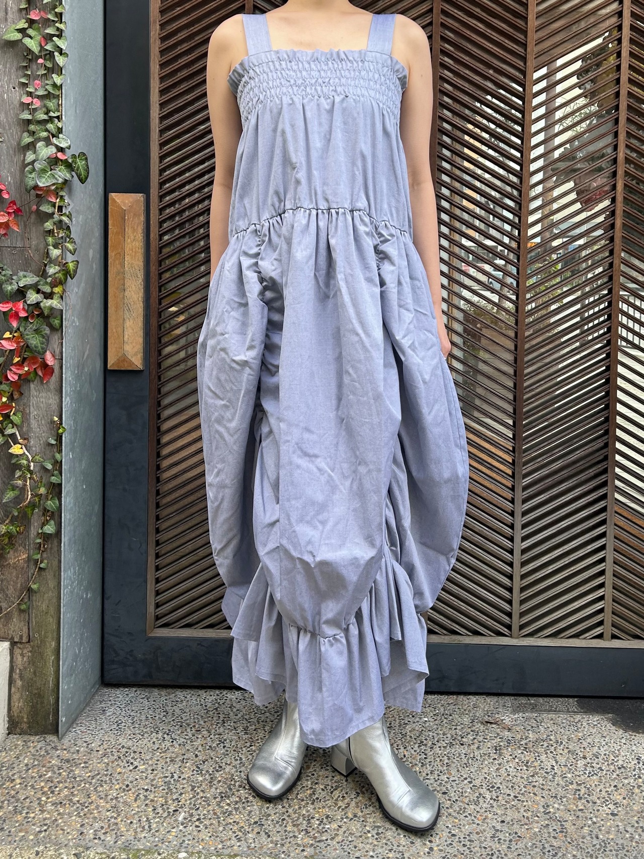 【24SS】HOUGA ホウガ / club jumper skirt / ジャンパースカート - 6