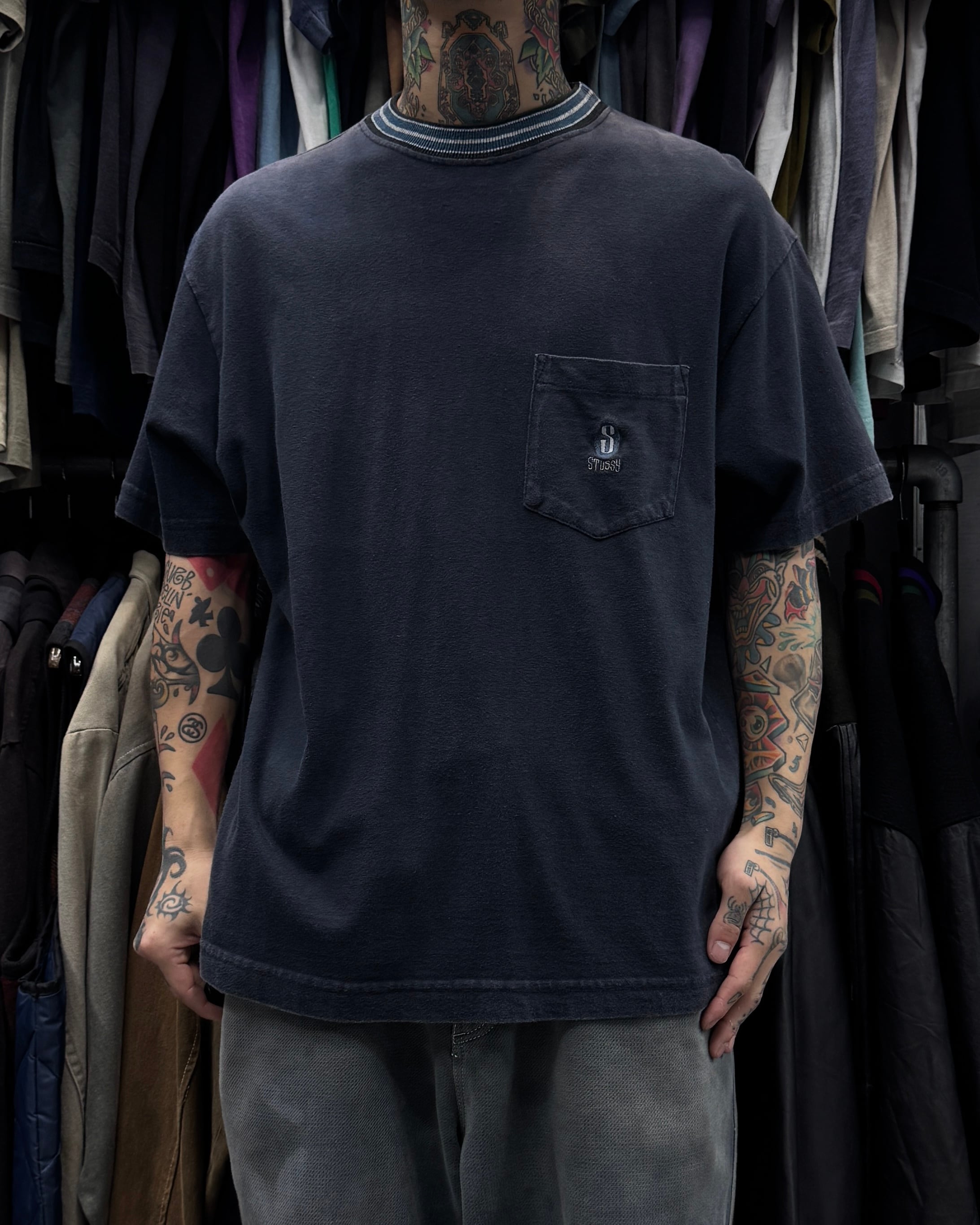 80's~90's old stussy “Surf Skull” Design Tee “黒タグ” “サーフ