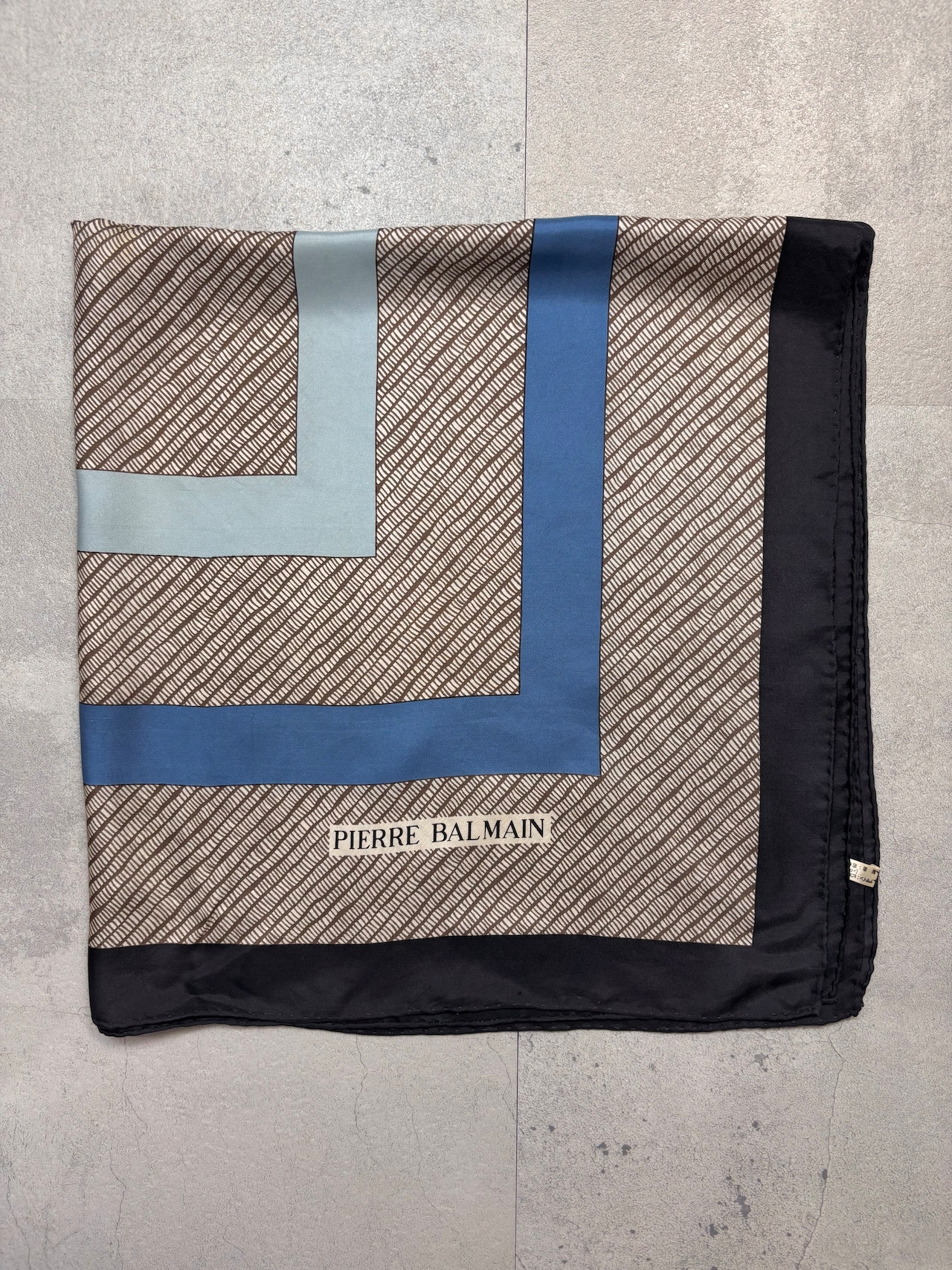 geometric frame silk scarf-5150-8
