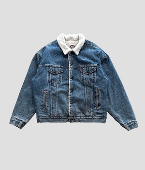 -Levis- Vintage 80s XL 70609 Sherpa Lined Type 3 Trucker Jacket made in USA