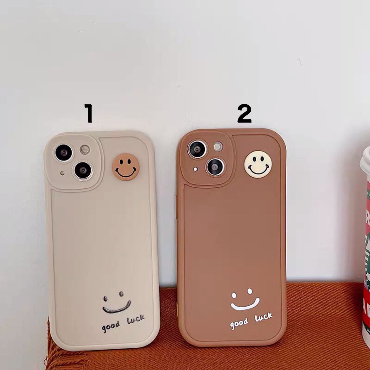 iPhoneケース iPhone13 iPhone12 にこちゃん スマイル カップル ペア