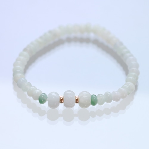 ポイントの緑がアクセントに! K14 ice G pumpkin ブレスレット A貨翡翠 jd_br1113 ポイントの緑がアクセントに! K14 ice G pumpkin ブレスレット A貨翡翠 jd_br1113