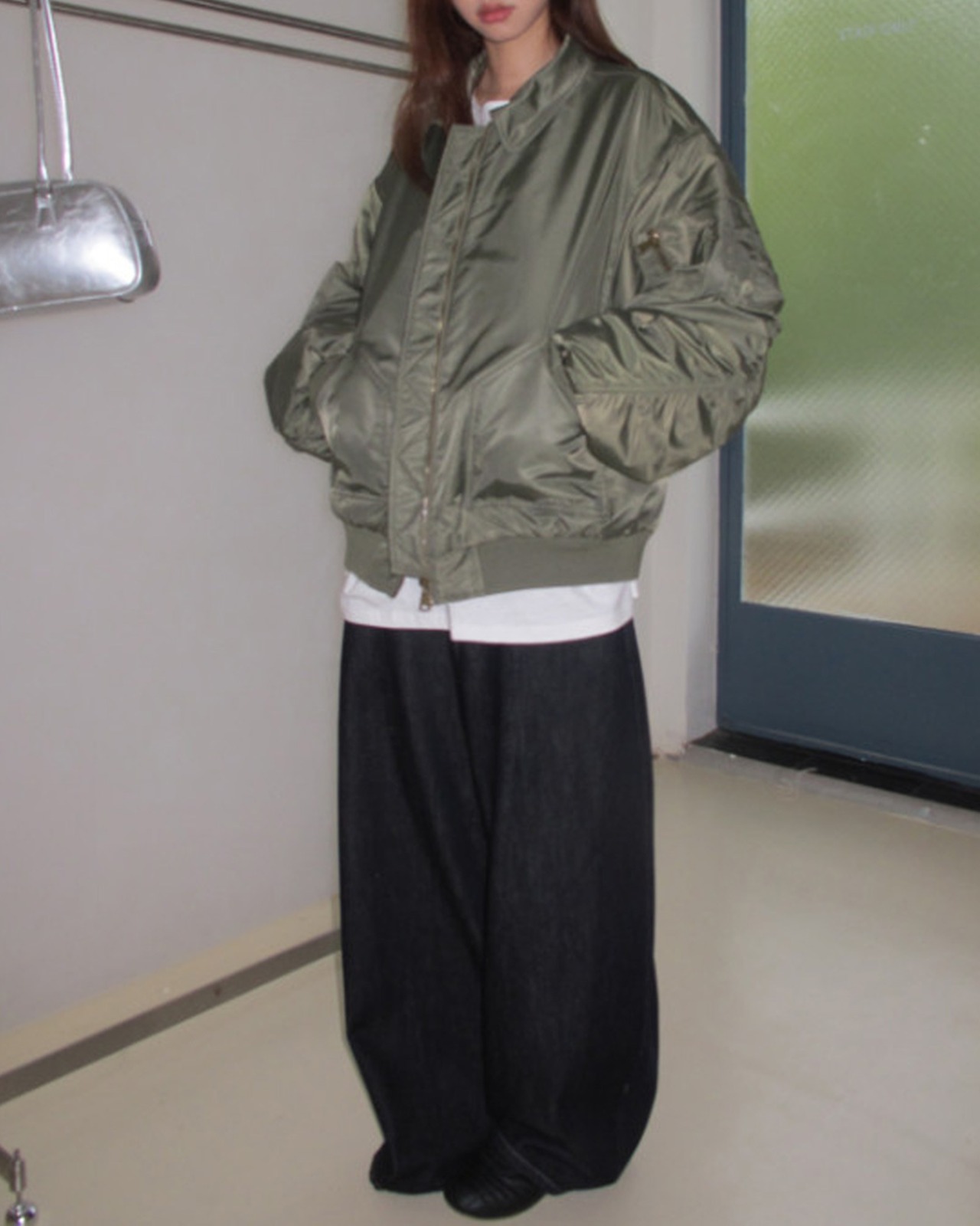 ワイドハイウエストデニムパンツ A0790 - 13