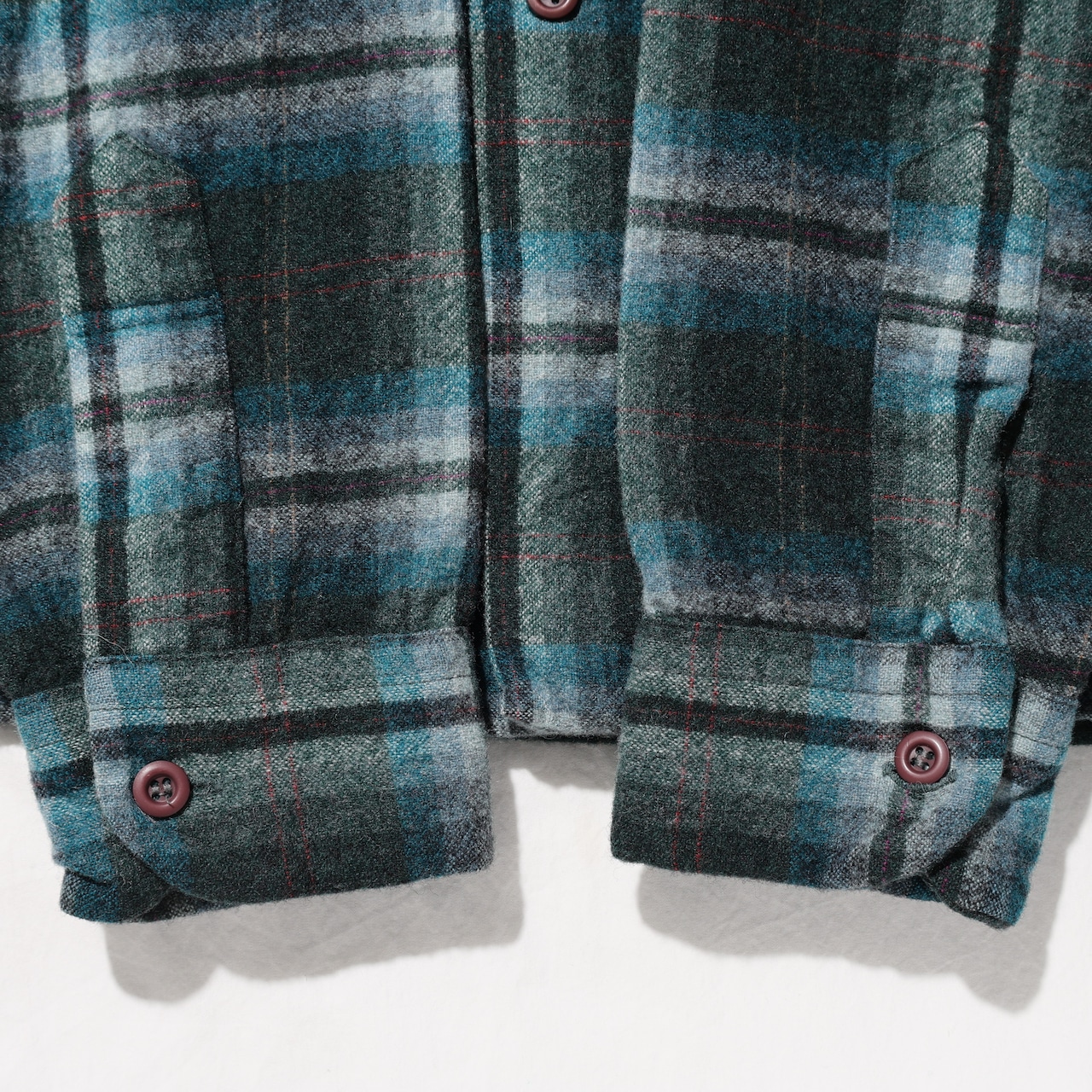 L 70s オンブレ Pendleton Board Shirt ペンドルトン ボードシャツ