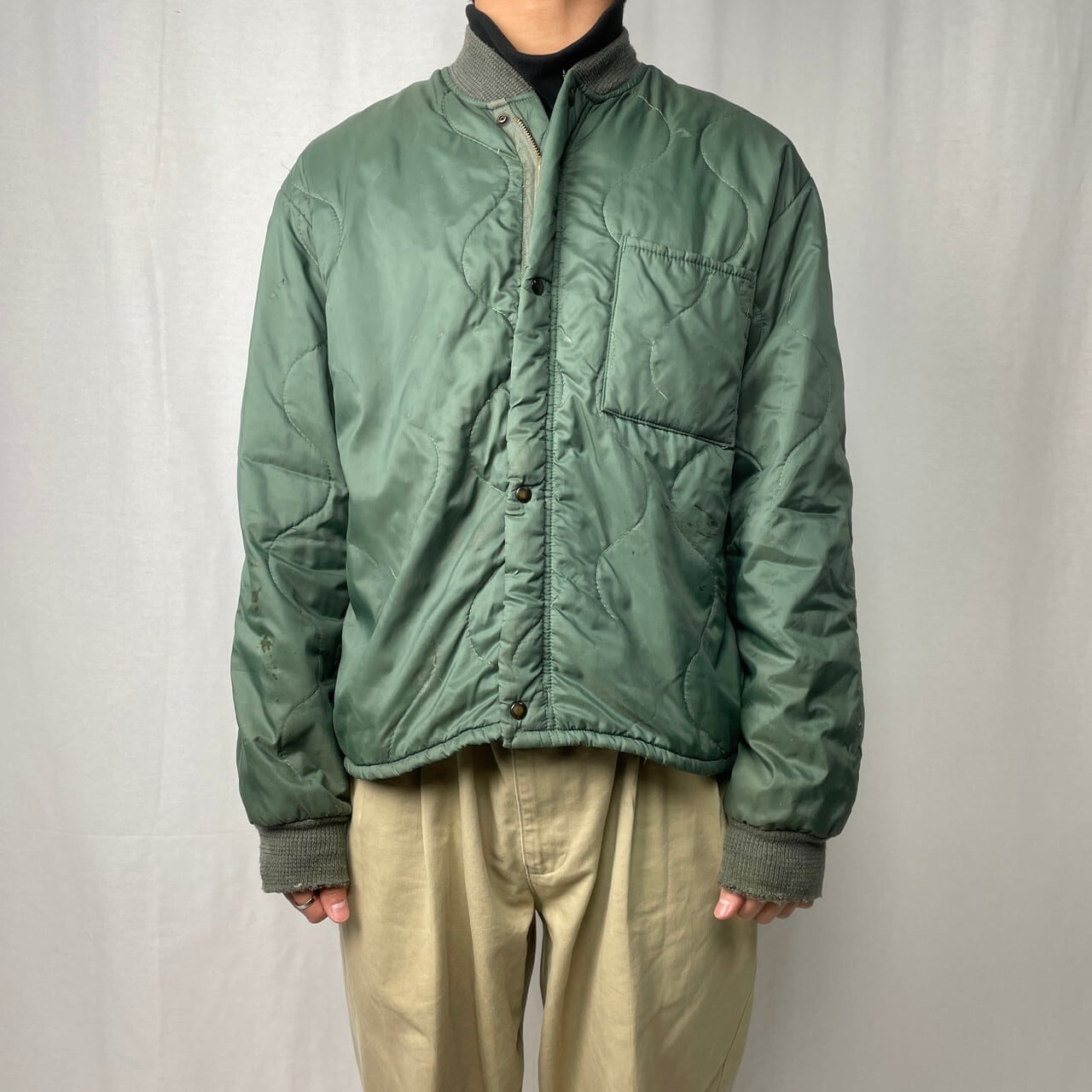 古着 カナダ軍実品 70年代 ECW M-74 ミリタリー ライナージャケット 