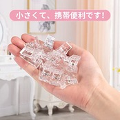Annhua ネイルクリップ ポリジェル クリップ 10個セット ネイルチップクリップ ネイル延長 プラスチック製 ジェルネイル クリップ ネイル挟む ネイル固定クリップ セルフネイル クリア