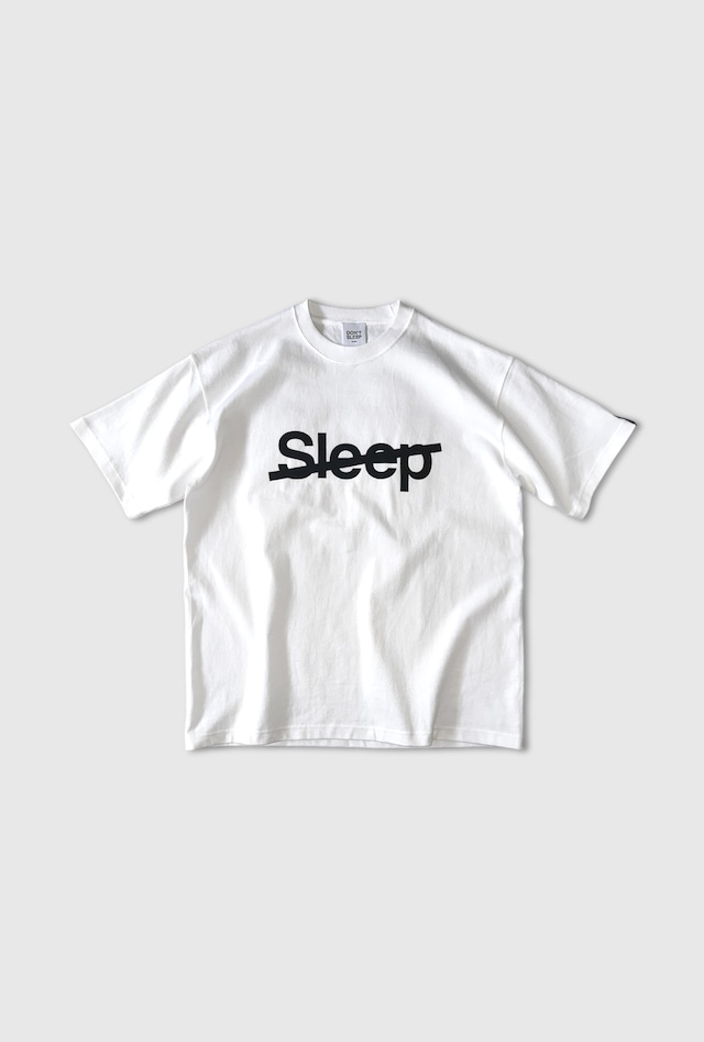 5月中旬発売予定【DON'T SLEEP(ドントスリープ)】 ヘビーウェイト ビックシルエットTシャツ／Sleep Slash（ブラック/ホワイト）