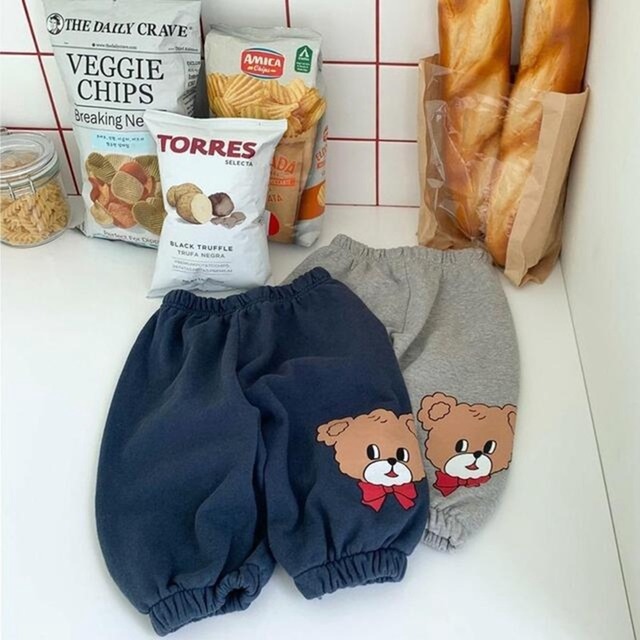 【BABY&KID】秋新作　クマ柄パンツ