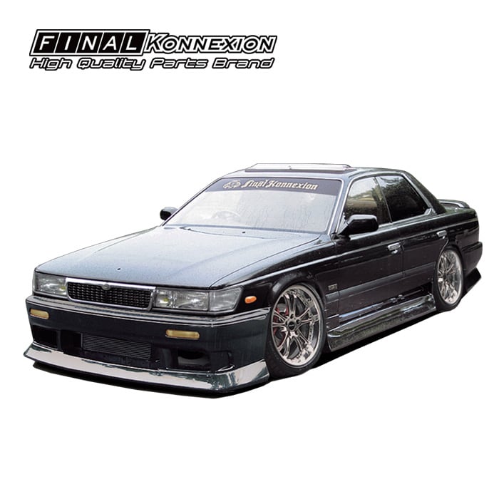 【FIRST CONTACT】　FRP製　フロントバンパースポイラー　NISSAN　C33　ローレル専用　エアロ　未塗装品　社外部品　 【PGFK-G28-FCC33F】　ファイナルコネクション | PRIENT GARAGE powered by BASE