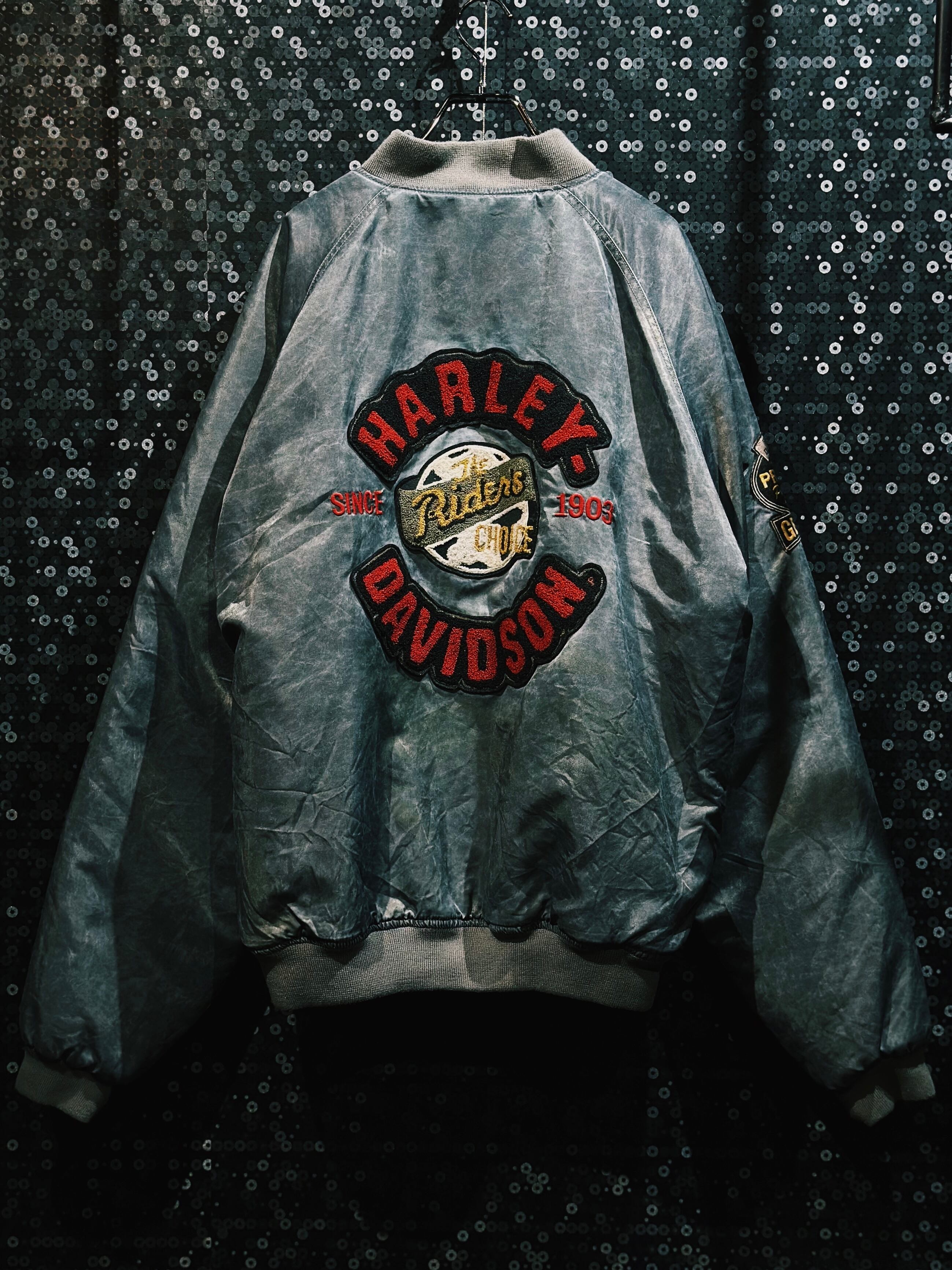 【ÆIEM】90's vintage "Harley-Davidson"bomber flight jacket