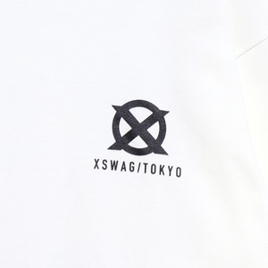 XSWAG ロングスリーブTシャツ バック縦ロゴ  WH