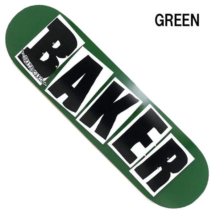 BAKER グリーン スケートボード BAKER BRAND LOGO GREEN NAVY デッキ ベイカー スケボー 正規品