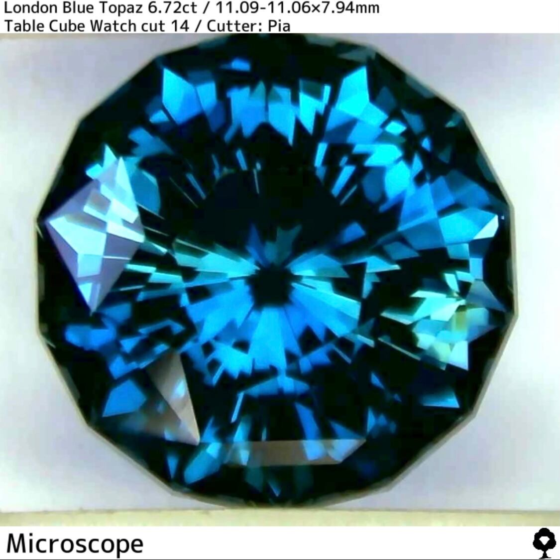 11月誕生石プライス】ロンドンブルートパーズ6.72ct☆美濃色から細やか