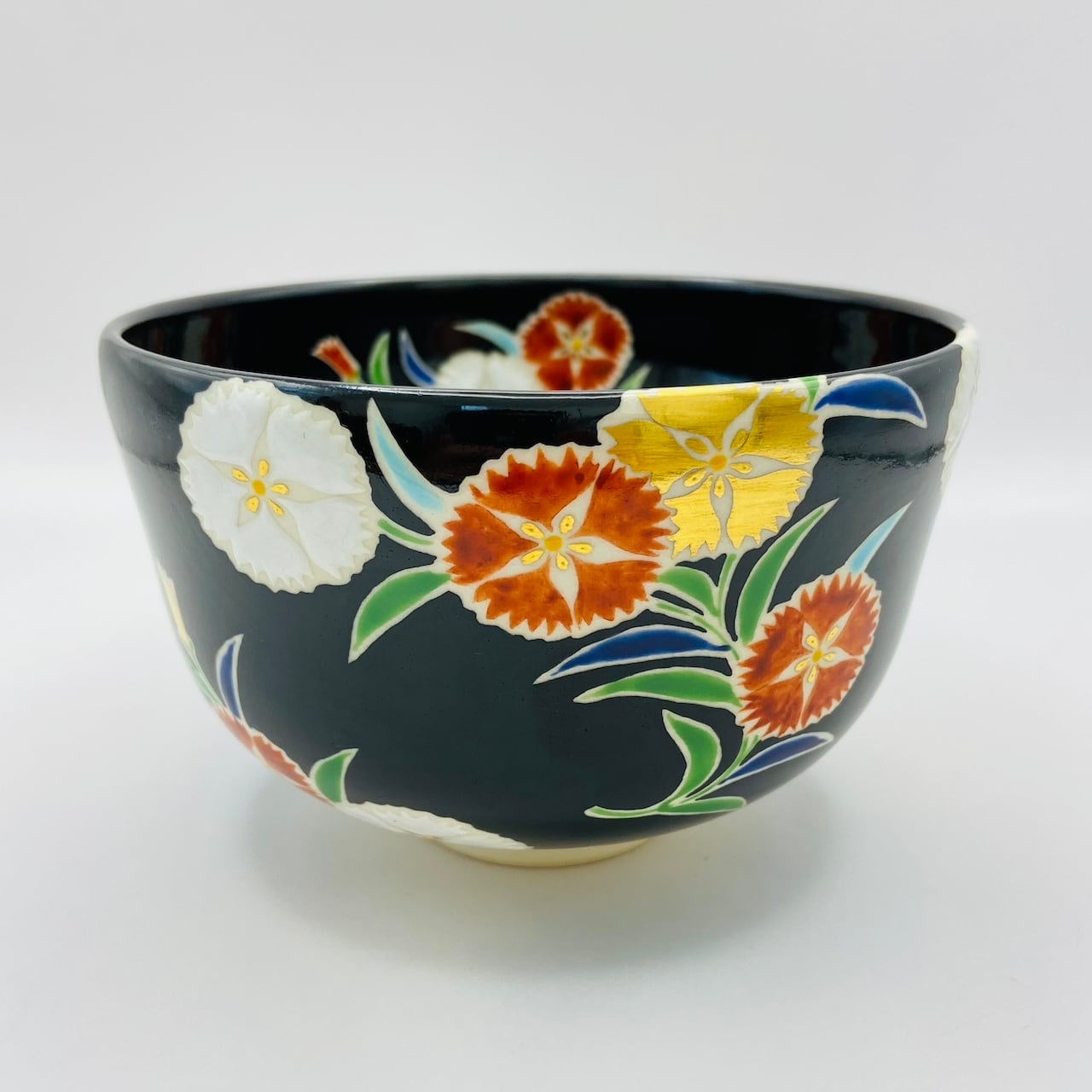 橋本美峰造 平茶碗 色絵 蛍 抹茶碗 茶道具 共箱 道具 ] - 道具 京焼 橋本美峰造 色絵蛍茶碗（共箱） | ネットショップ