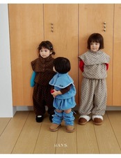 ハンス / Hans / ドット柄フリースパンツ / 韓国子供服 / キッズ / 26winter〖取寄〗*XXS~JS*