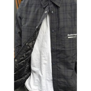 Plaid snap button coach jacket 1517