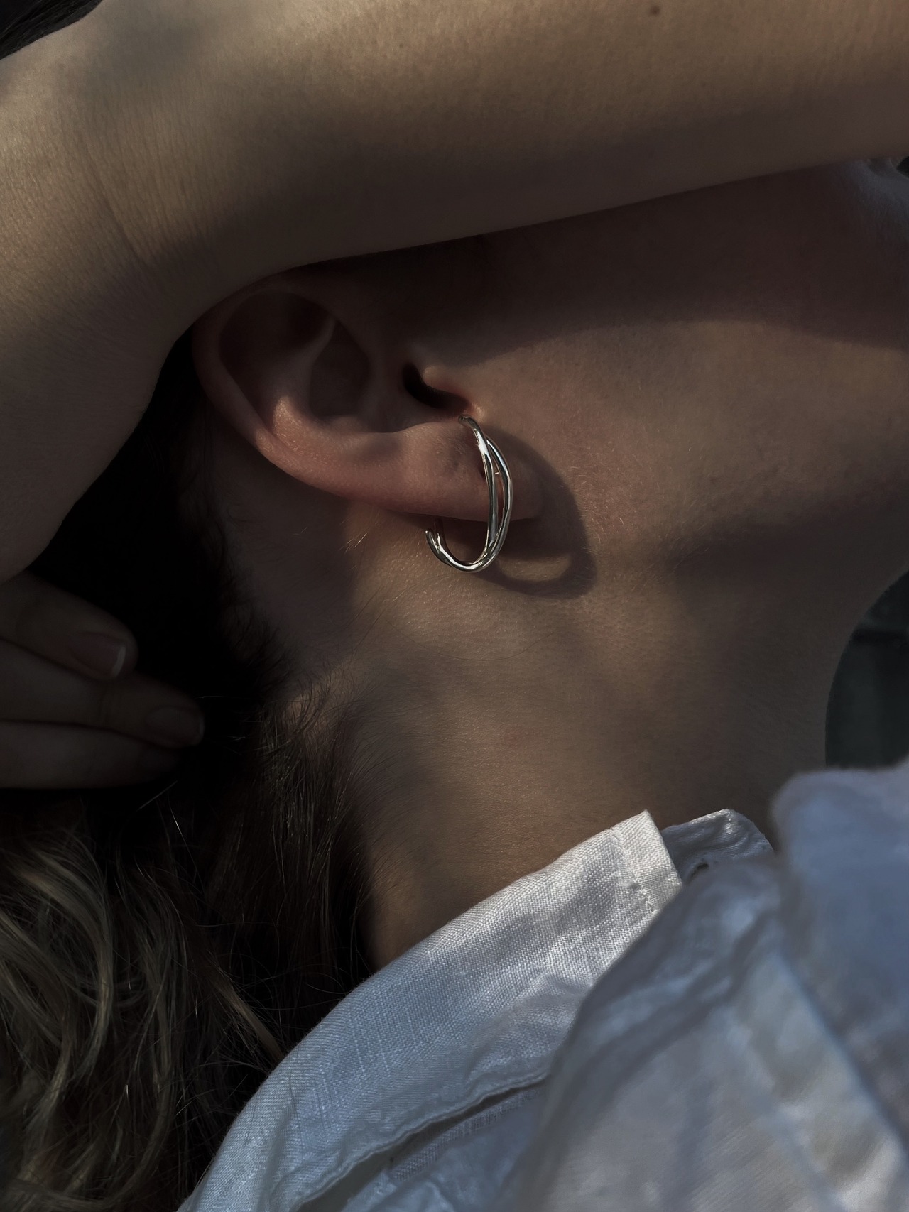 #024 (asymmetric earrings) silver925 earring