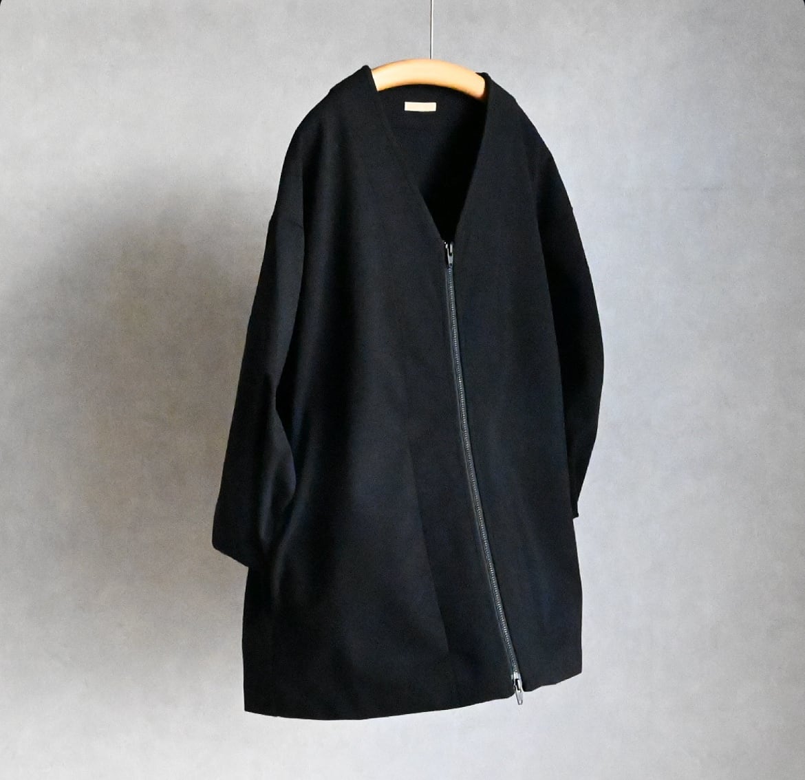 LA MOND】PREMIUM MILANO RIB ZIP CARDIGN ラモンド プレミアム